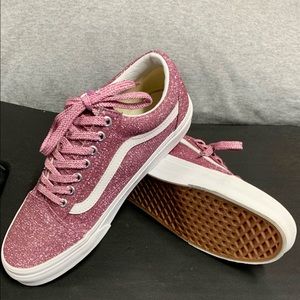 BRAND NEW!!! BRAND NEW!!!Women’s Vans Pink with Sparkles size 10.  NEVER WORN!!!